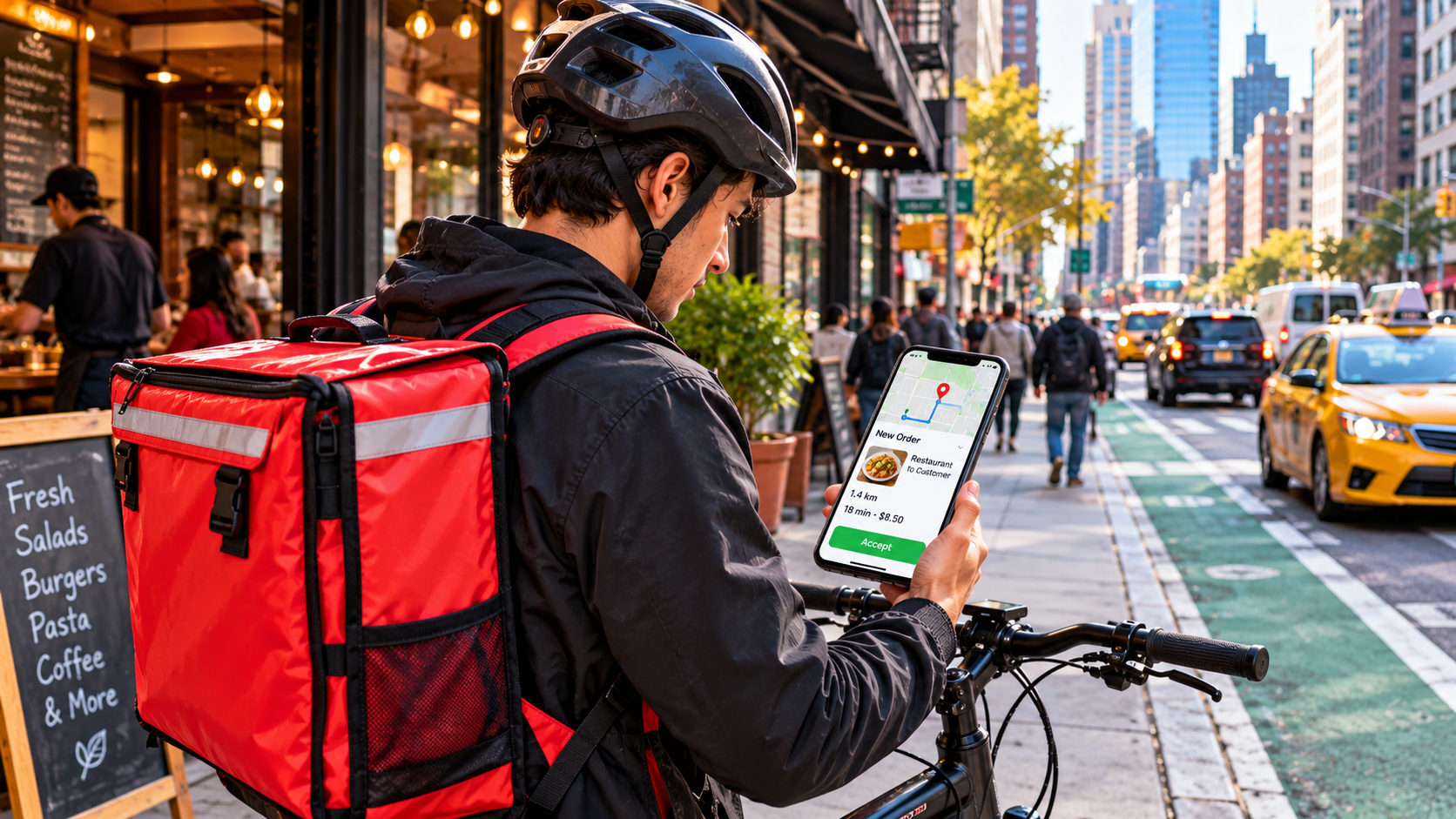 Best Gig App in New York City for food delivery workers.