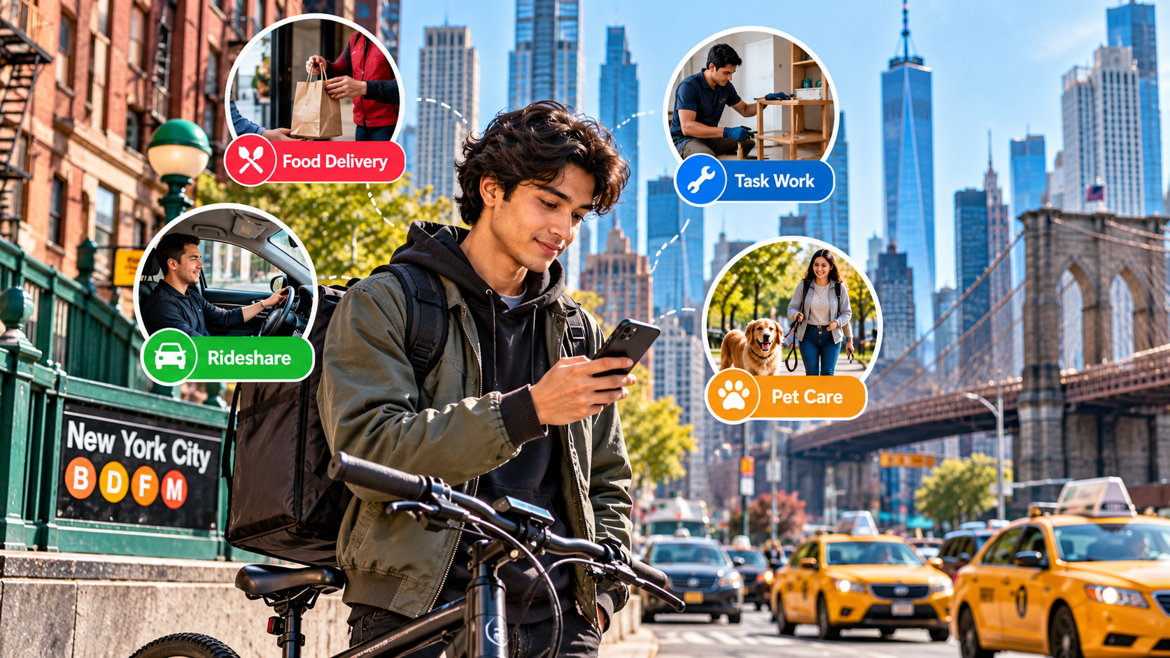 Best Gig App in New York City for flexible gig work.