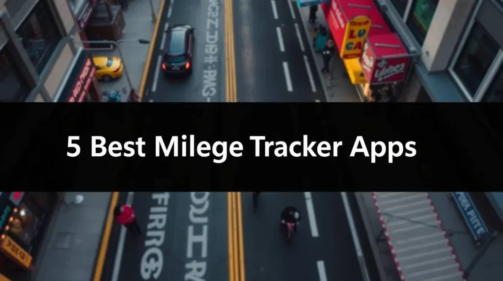 Modern mileage tracker app dashboard showing automatic trip logging and expense categorization for freelancers and gig workers in 2025