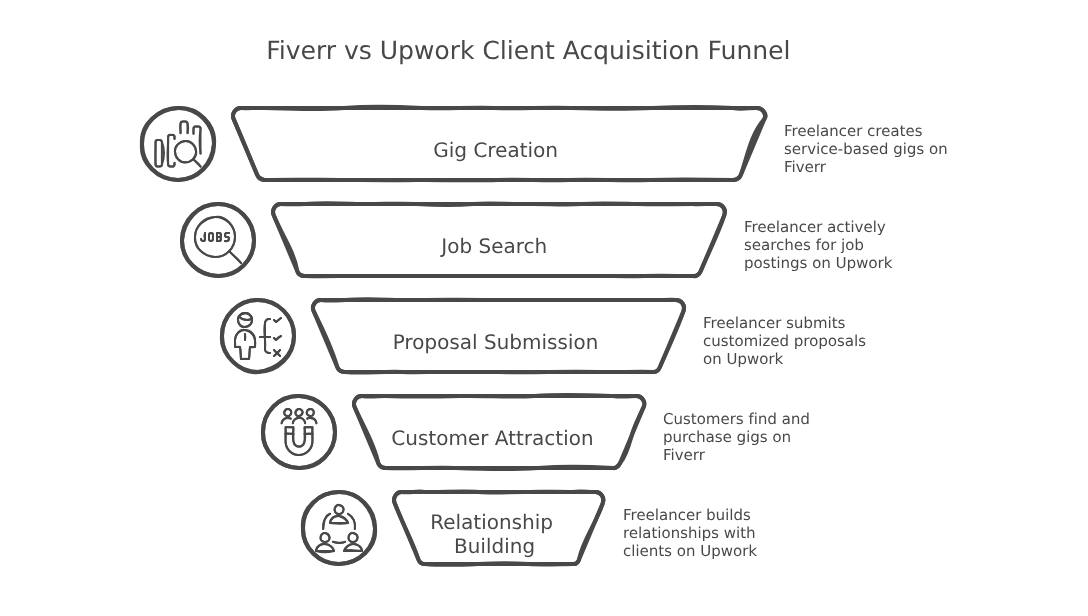 Get Clients: Fiverr Vs Upwork Comparison
