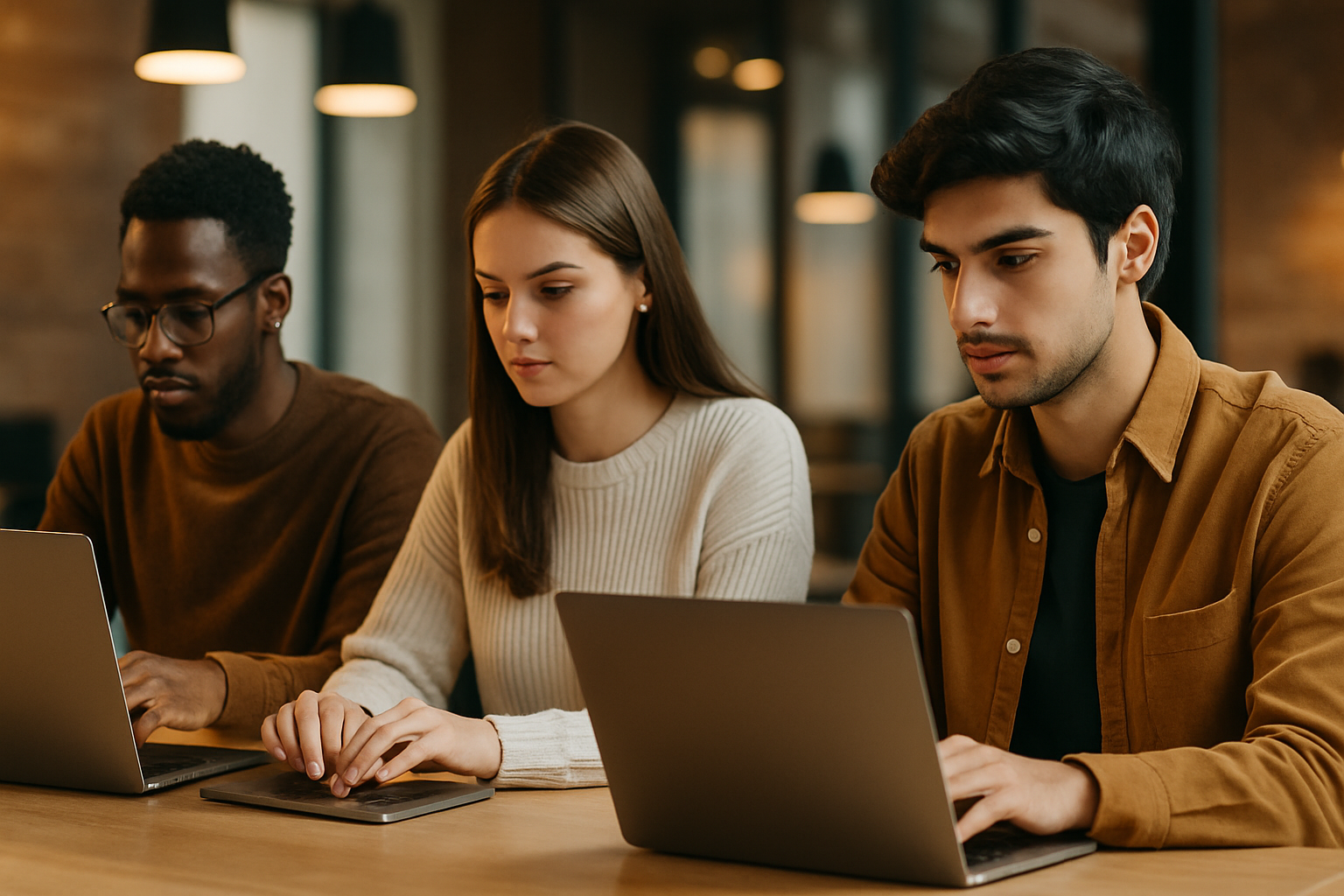 Young professionals working in a coworking space while learning How to Pick a Trending Job That Fits Your Lifestyle.