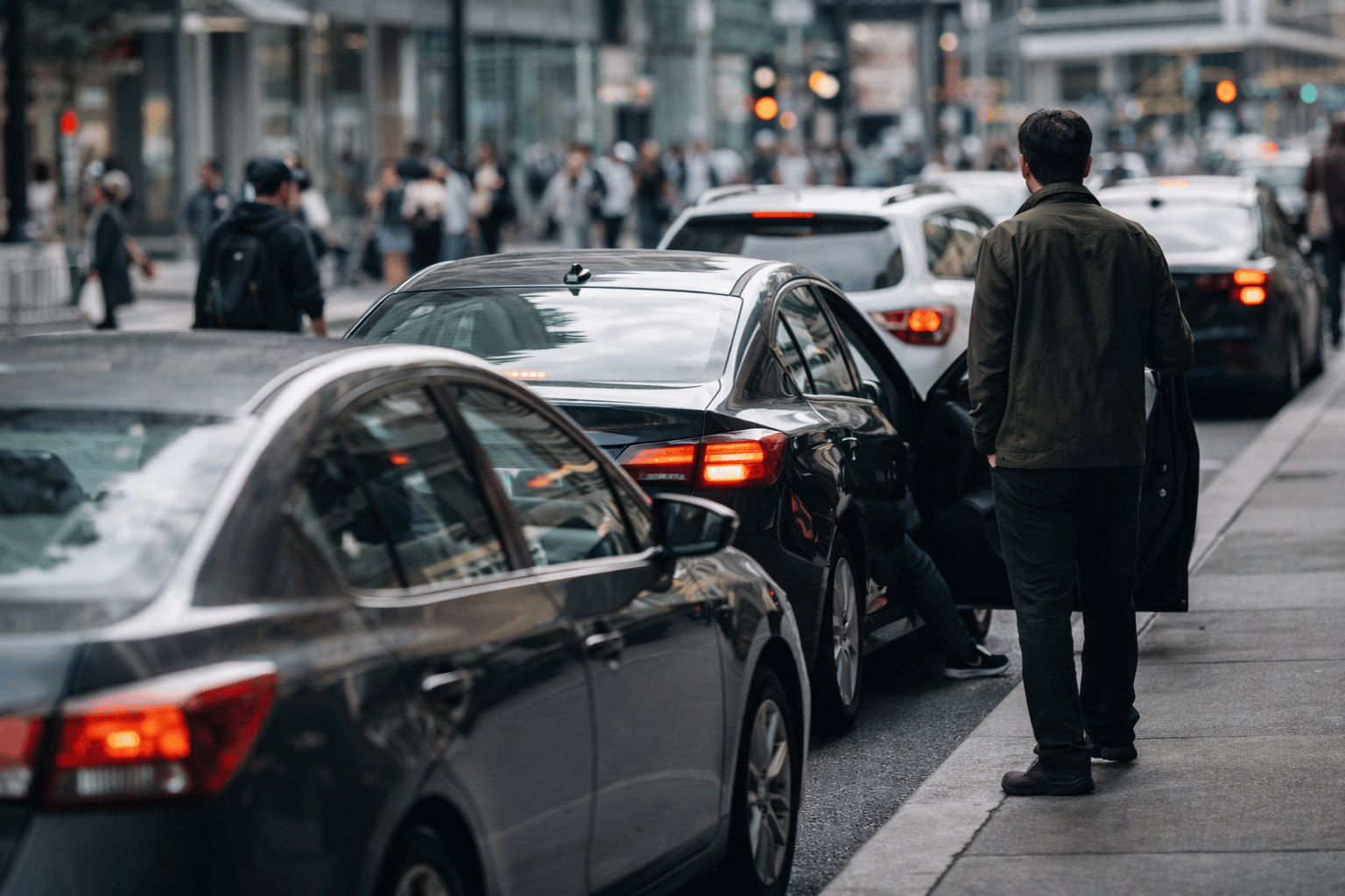 Uber vs Lyft pay comparison 2026 highlighting fuel costs with a close shot of a fuel pump and a trip meter