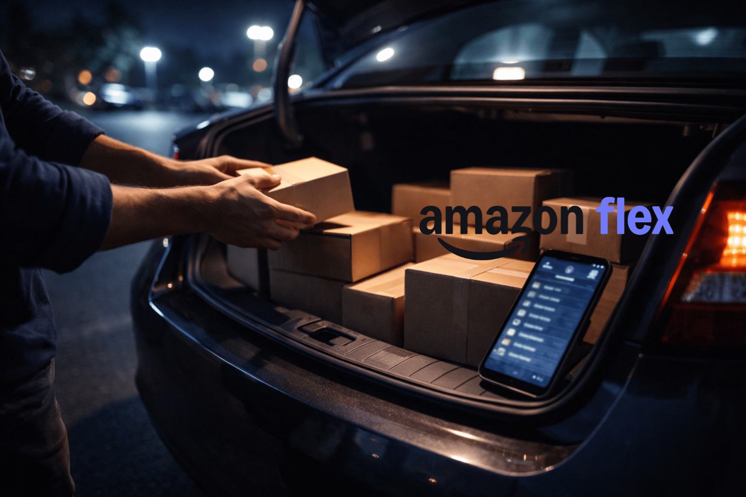 Alt text: Gig apps that pay more than Uber in 2025 driver organizing delivery packages